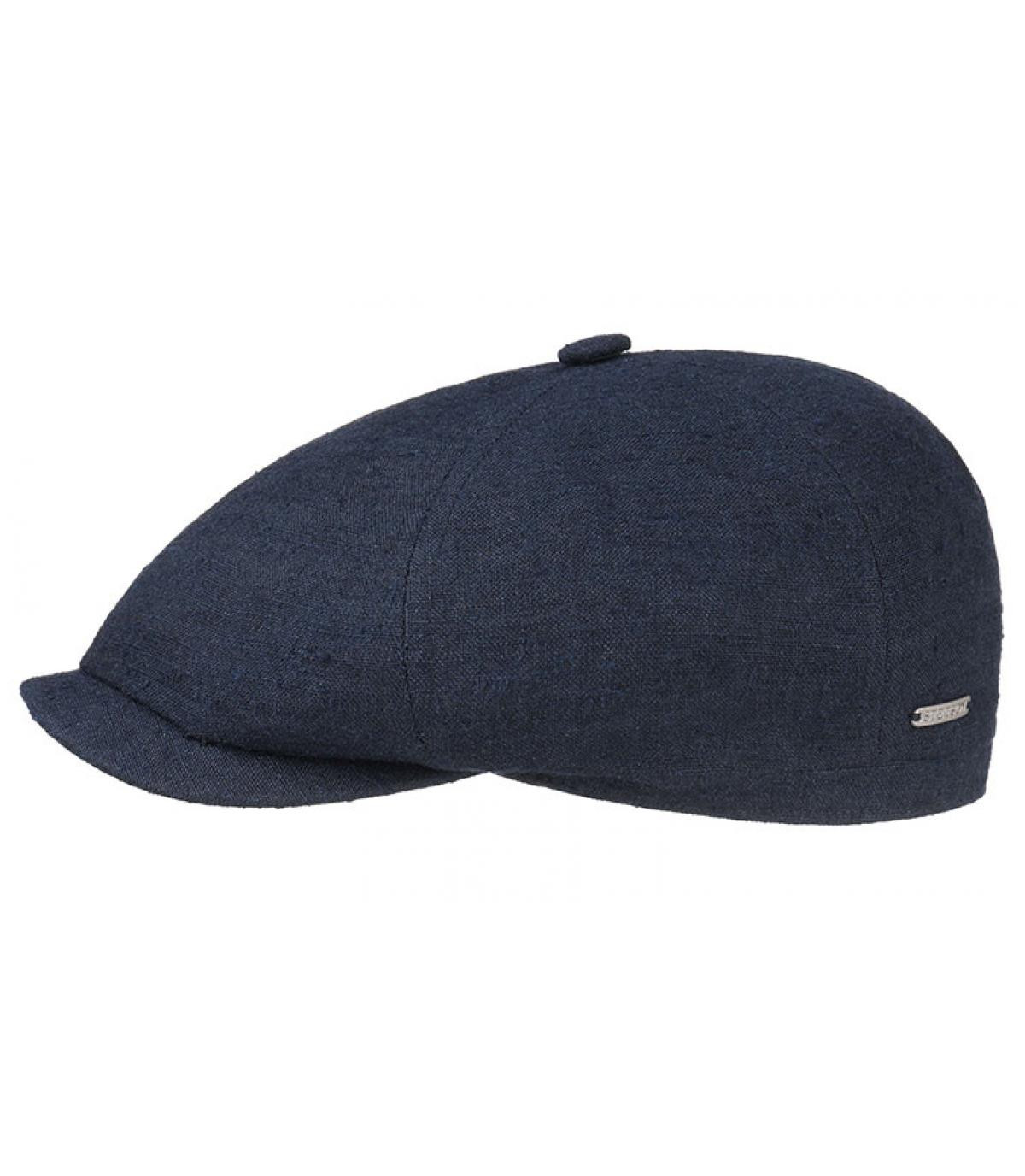 Brooklyn cap linen silk navy Stetson